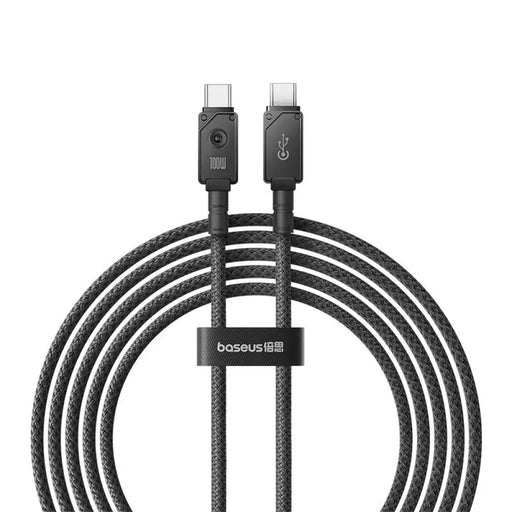 Baseus Unbreakable USB C към USB C кабел 2 м 100 W Бял