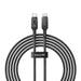 Baseus Unbreakable USB C към USB C кабел 2 м 100 W Бял
