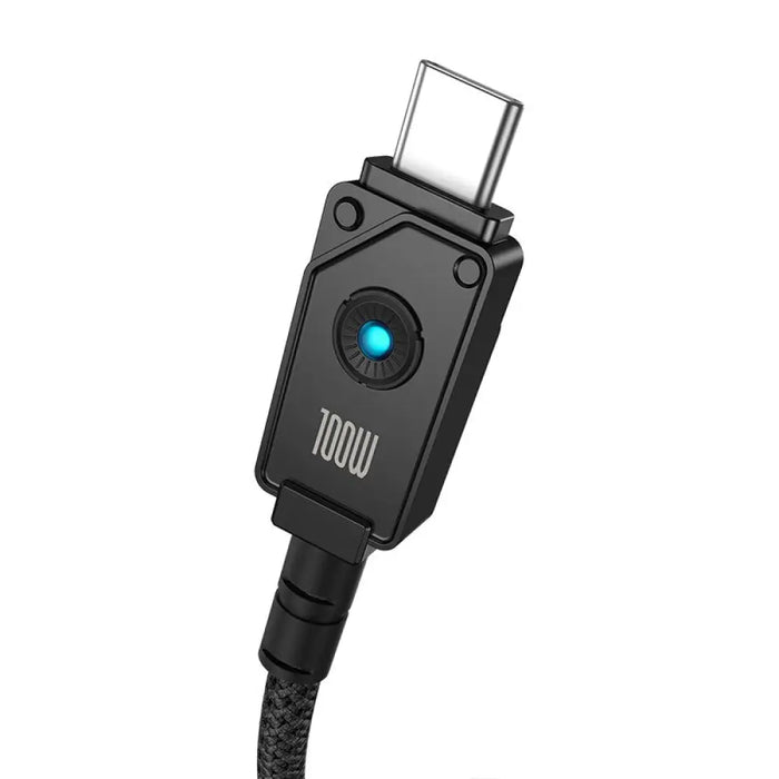 Baseus Unbreakable USB C към USB C кабел 2 м 100 W Бял