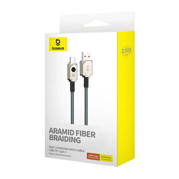 Baseus Unbreakable USB кабел 1 m USB A USB C Бял