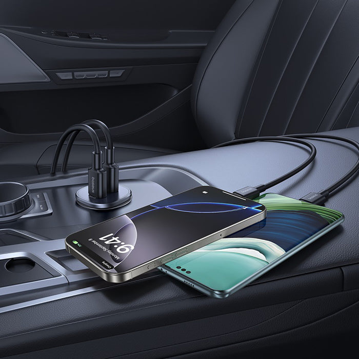 Зарядно за кола Baseus GoTrip 2 x USB-C 30W - черно