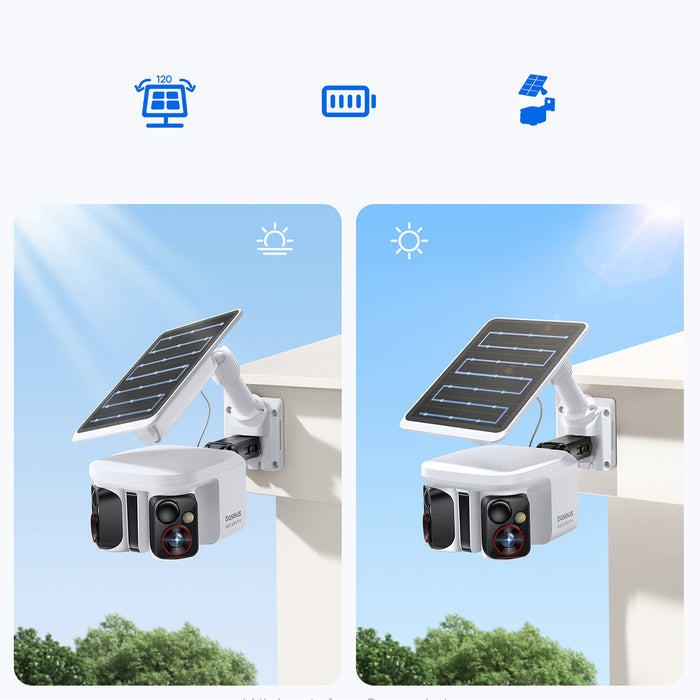 Baseus Security X1 Pro 3K външна камера с двойна камера - бяла