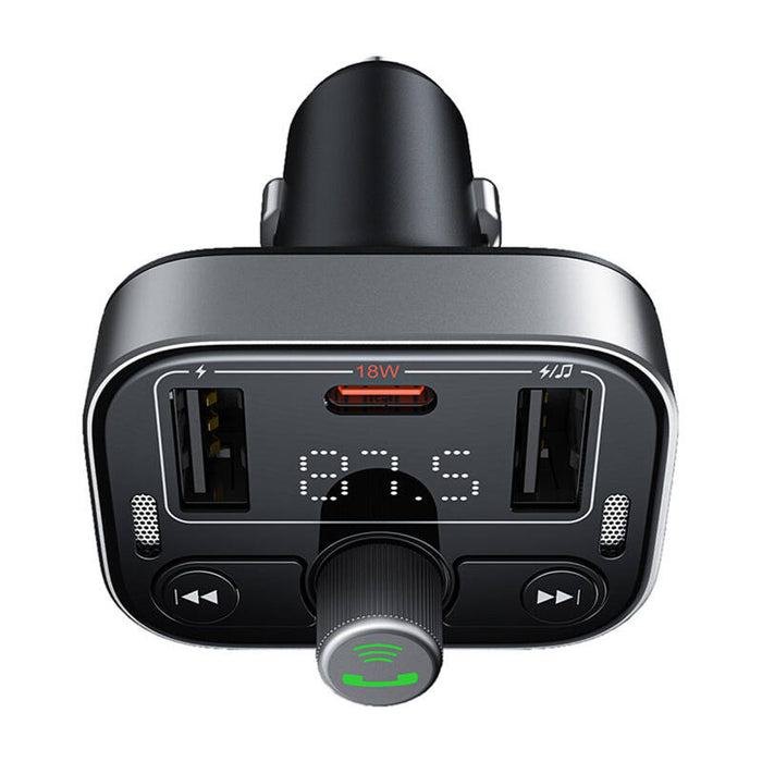 FM трансмитер Baseus S-09 Pro, Bluetooth (черен)