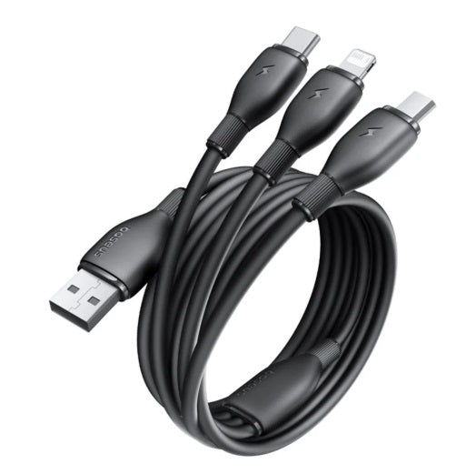 Baseus  кабел за данни Micro USB + Lightning + USB-C