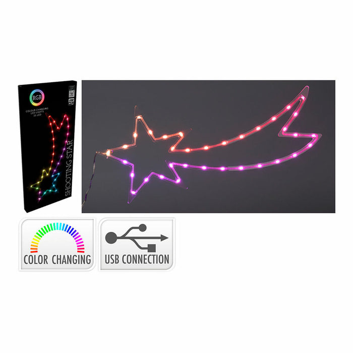 Коледна звезда BASIC & CO RGB 25 x 0,6 x 60 cm