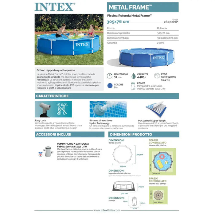 БАСЕЙН Ф305X76CM INTEX 28202NP