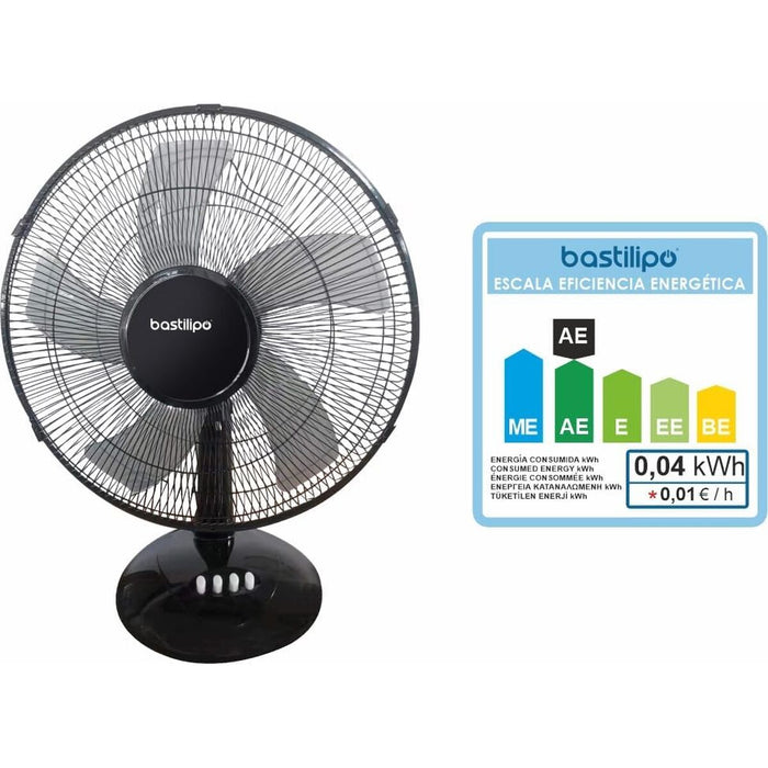 Настолен вентилатор Bastilipo BARROSA Черен 50 W