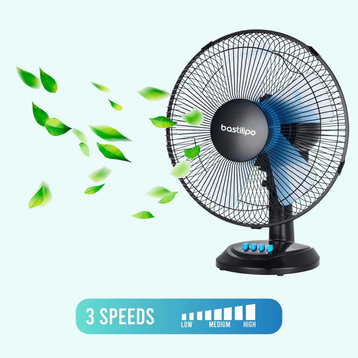 Настолен вентилатор Bastilipo BARROSA Черен 50 W