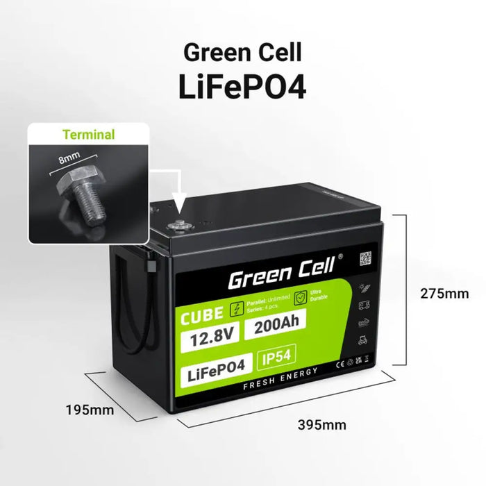 Батерия UPS Green Cell LFPGC12V200AH 200 Ah
