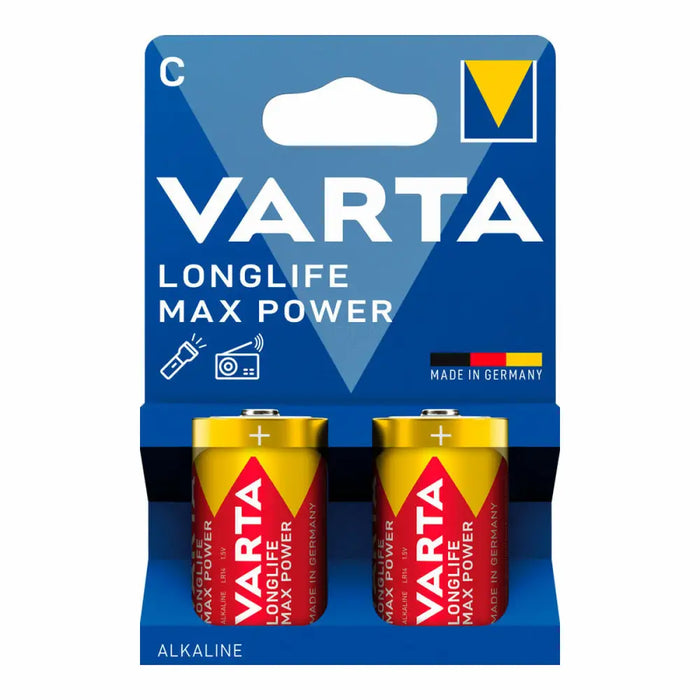 Батерии Varta longlife max power 1,5 V Вид C LR14 (2 броя)