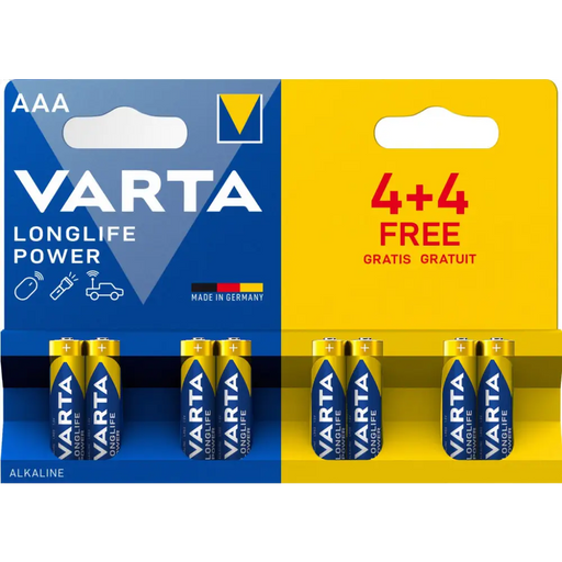 Батерии Varta LONGLIFE POWER AAA BLI 8 (4 + 4)