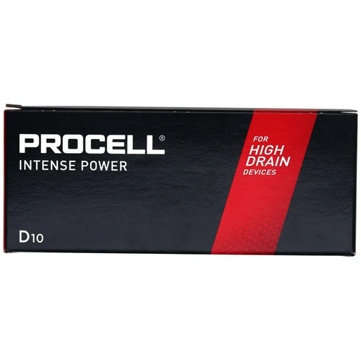 Батерия алкална индустриална LR20 D 10pk опаковка INTENSE