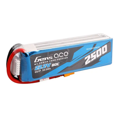 Батерия Gens ace 2500mAh 22.2V 80C 6S1P Lipo Battery