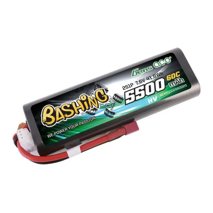 Батерия Gens ace 5500mAh 2S 7.6V 60C HardCase RC 20