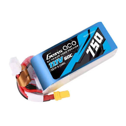 Батерия Gens ace 750mAH 11.1V 60C 3S1P Lipo battery