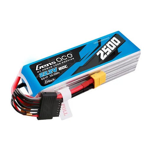 Батерия Gens Ace G-Tech 2500mAh 22.2V 80C 6S1P Lipo