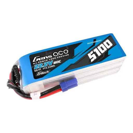 Батерия Gens ace G-Tech 5100mAh 80C 22.2V 6S1P Lipo