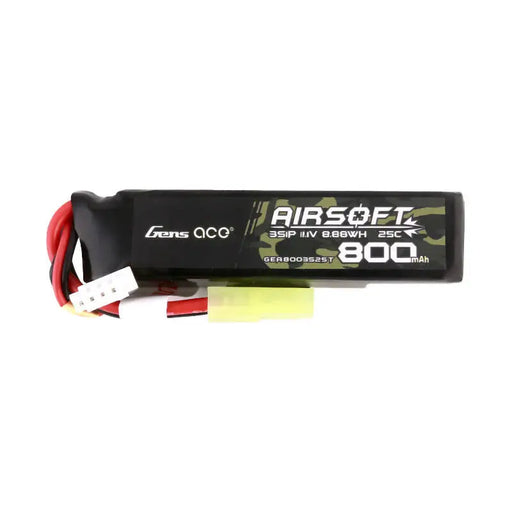Батерия Gens Ace Lipo 800MAH 11.1V 25C 3S1P Airsoft