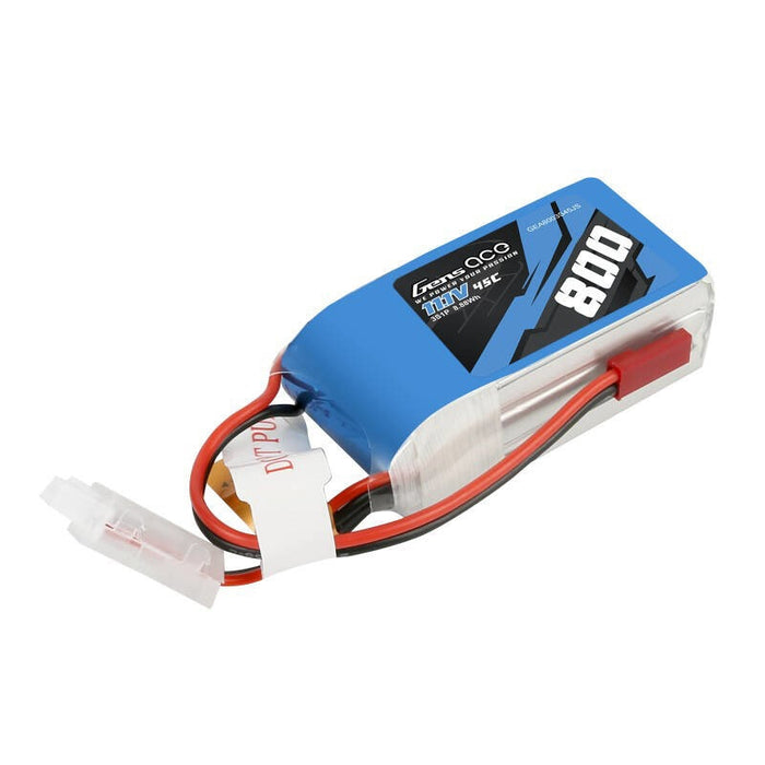 Батерия GensAce LiPo 800mAh 11.1V 45C 3S1P