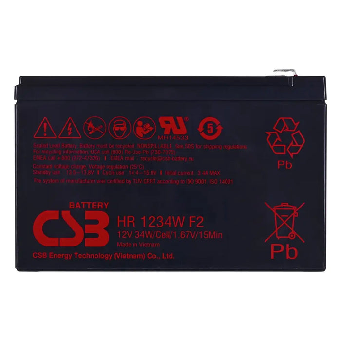 Батерия HR1234WF2 CSB 9Ah 12V