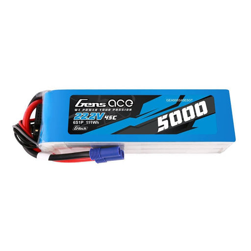 Батерия LiPo Gens ace G-Tech 5000mAh 22.2V 45C 6S1P с EC5