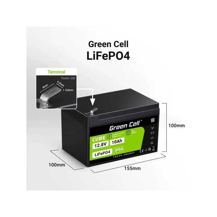 Батерия UPS Green Cell LFPGC12V10AH 10 Ah