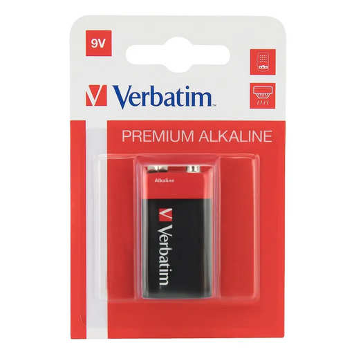 Батерия Verbatim ALKALINE BATTERY 9V 1 PACK (HANGCARD)