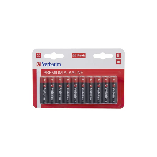 Батерия Verbatim ALKALINE BATTERY AA 20 PACK (HANGCARD)