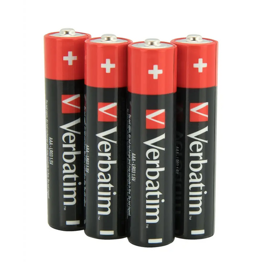 Батерия Verbatim ALKALINE BATTERY AAA 4 PACK (HANGCARD)