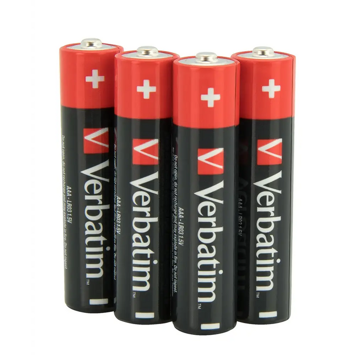 Батерия Verbatim ALKALINE BATTERY AAA 4 PACK (SHRINK WRAP)