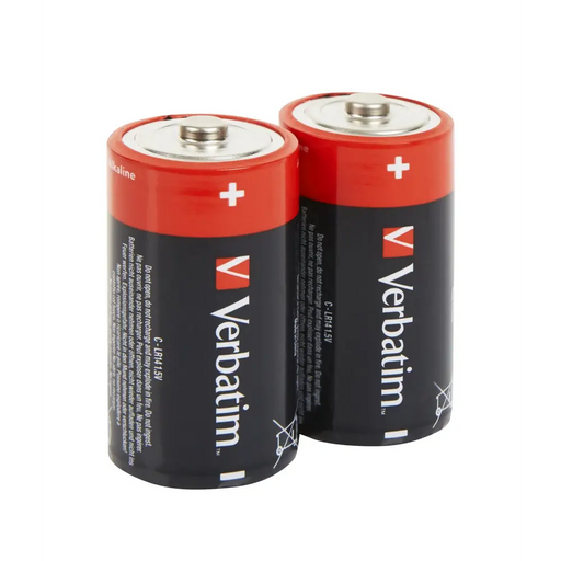 Батерия Verbatim ALKALINE BATTERY C 2 PACK (HANGCARD)