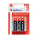 Батерия Verbatim ALKALINE BATTERY C 2 PACK (HANGCARD)