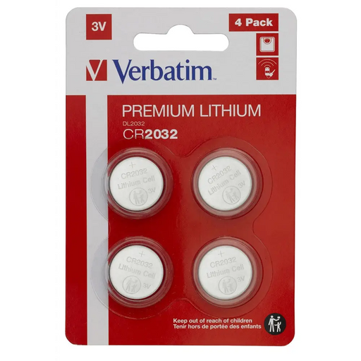 Батерия Verbatim LITHIUM BATTERY CR2032 3V 4 PACK