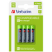Батерия Verbatim RECHARGEABLE BATTERY AAA 4 PACK / HR03