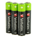 Батерия Verbatim RECHARGEABLE BATTERY AAA 4 PACK / HR03