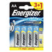 БАТЕРИИ ENR MAX PLUS AA 3 + 1 CHP4 ENERGIZER PANASONIC