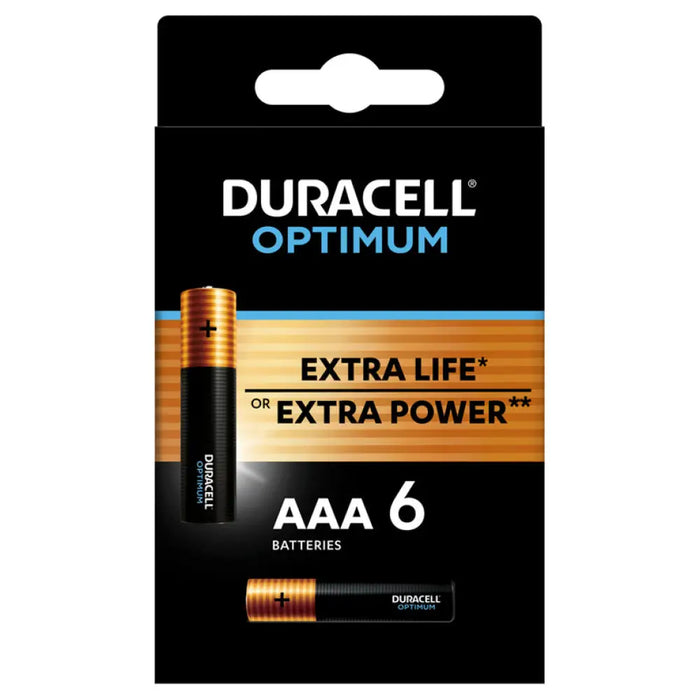 БАТЕРИИ OPTIMUM AAA X6 DURACELL OPTIMUM AAA X6