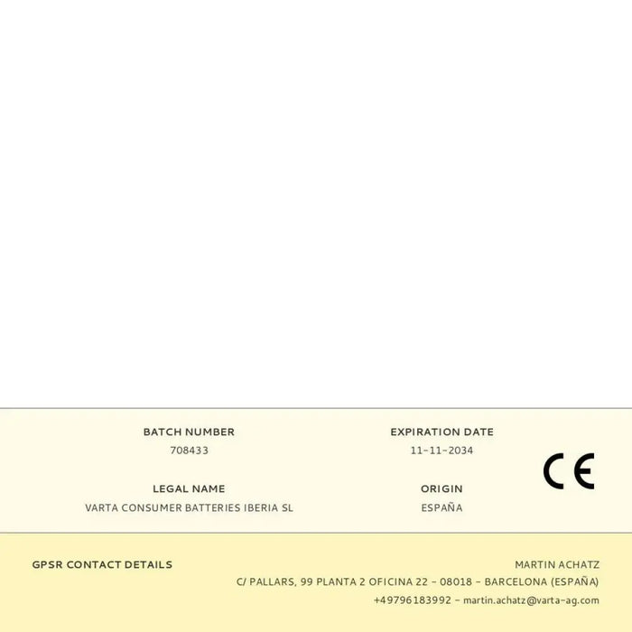 Батерии Varta longlife max power aaa - lr03 1,5 V AAA (8