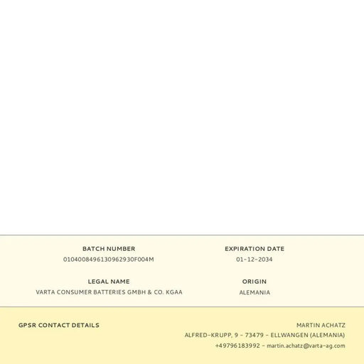 Батерии Varta longlife power cube aaa - lr03 1,5 V AAA LR03