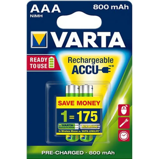 Батерии Varta RECH.ACCU POWER AAA 800mAh BLI 2
