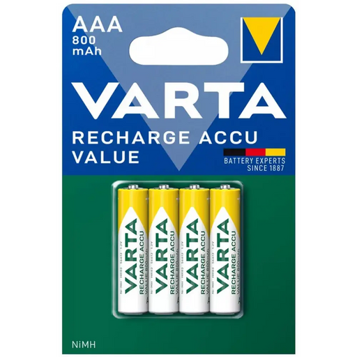 Батерии Varta RECH.ACCU VALUE AAA 800mAh BLI 4