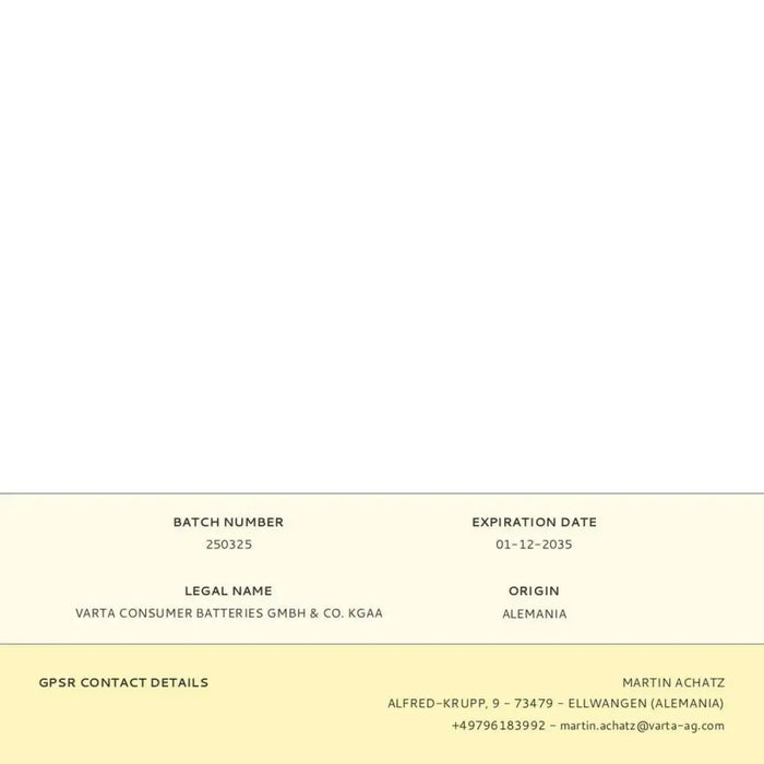 Батерии Varta 1,5 V