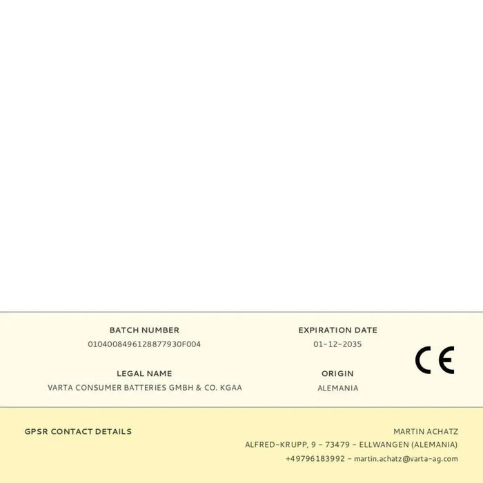 Батерии Varta longlife power d - lr20 1,5 V LR20 Вид D (2