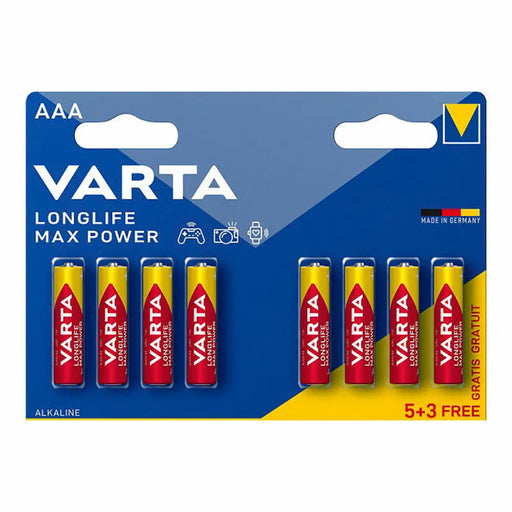 Батерии Varta longlife max power aaa - lr03 1,5 V AAA (8