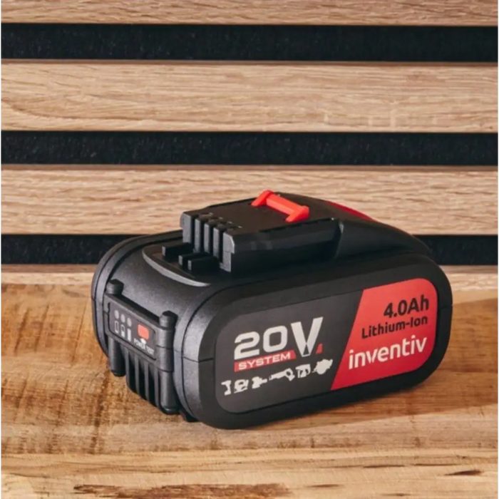 БАТЕРИЯ С ИНДИКАТОР 4AH 20V INVENTIV
