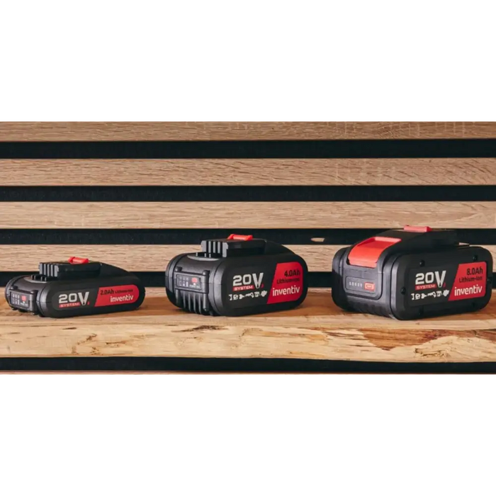 БАТЕРИЯ С ИНДИКАТОР 8AH 20V INVENTIV