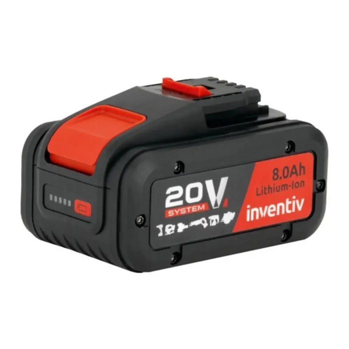 БАТЕРИЯ С ИНДИКАТОР 8AH 20V INVENTIV