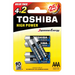 БАТЕРИЯ TOSHIBA LR03 4 + 2 БР