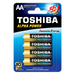 БАТЕРИЯ TOSHIBA LR6 ALPHA 4 БР