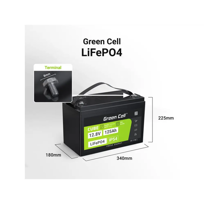 Батерия UPS Green Cell LFPGC12V125AH 1600 wh 125 ah